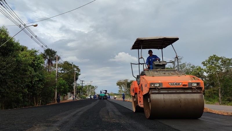 Nova Duca Serra obras de pavimentação da segunda etapa da ponte da