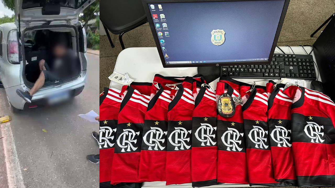 Homem que furtou 32 camisas de time de futebol é preso pela Polícia